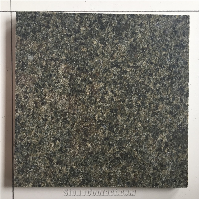 China Green Granite Slab Kitchen Tile Floor