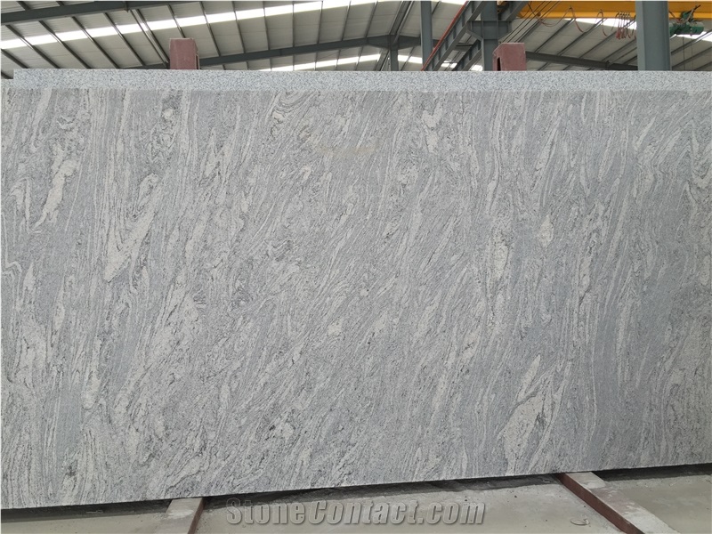 China Snow Grey Granite Slab Kitchen Tile Floor