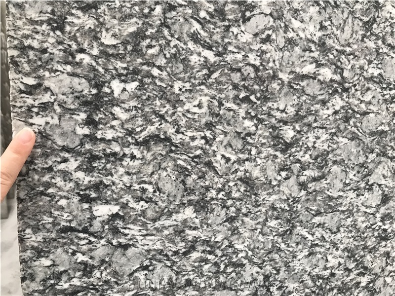 China Spary White Granite Slab Kitchen Tile Floor