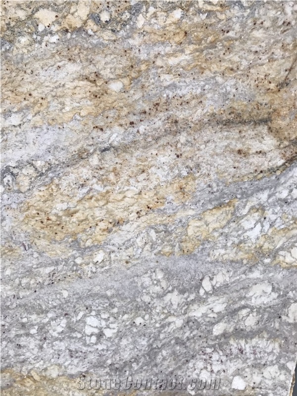 India River Gold Granite Slab Wall Kitchen Tile Floor