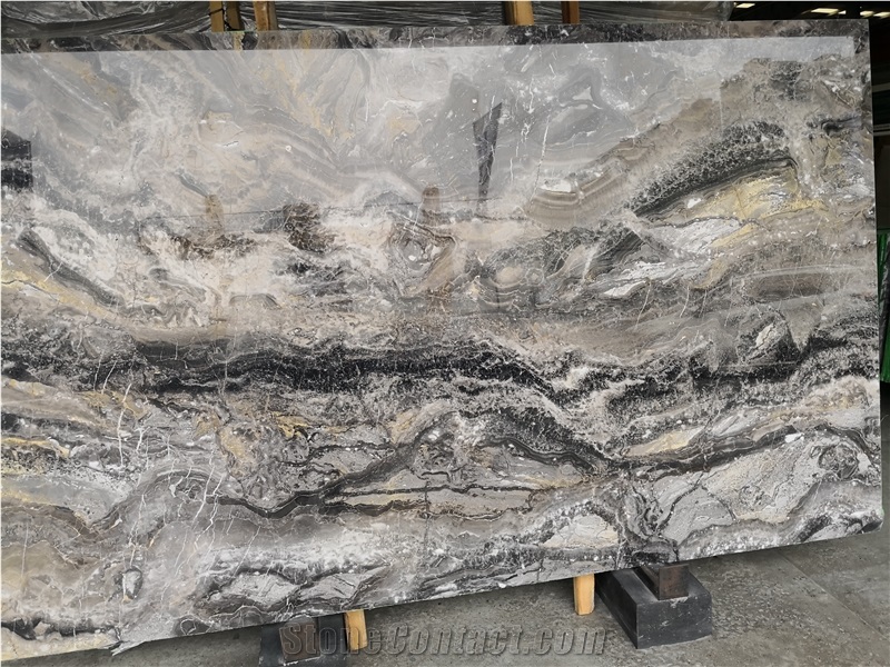 Italy Arabescato Grigio Rosa Brown Marble For Wall Cladding
