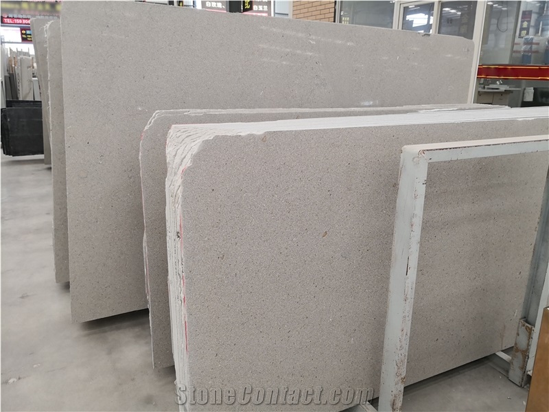 Spain Moca White Limestone Slab Tile