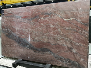 Steel Red Quartzite Slab Kitchen Tile Floor