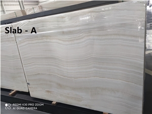 Turkey Avorio Onyx White Slab Wall Tile Floor
