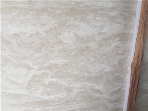 Turkey White Travertine Slab Kitchen Washroom Tile Floor