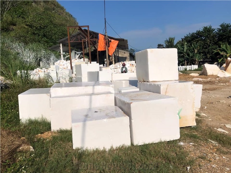 Vietnam White Marble Blocks