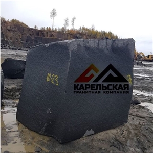 Karelia Black Granite- Karelian Gabbro Diabase Granite Block