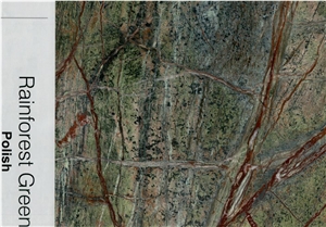Rainforest Green Marble Polished 2Cm Slabs
