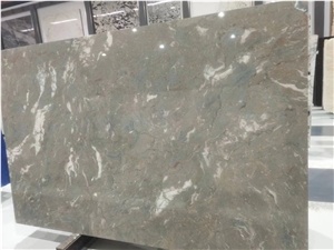 China Ocean Blue Grey Marble Tiles& Slab Wall Stone Design