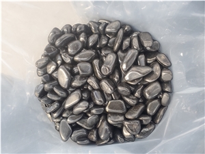 High Polished Black Pebble Stone For Garden