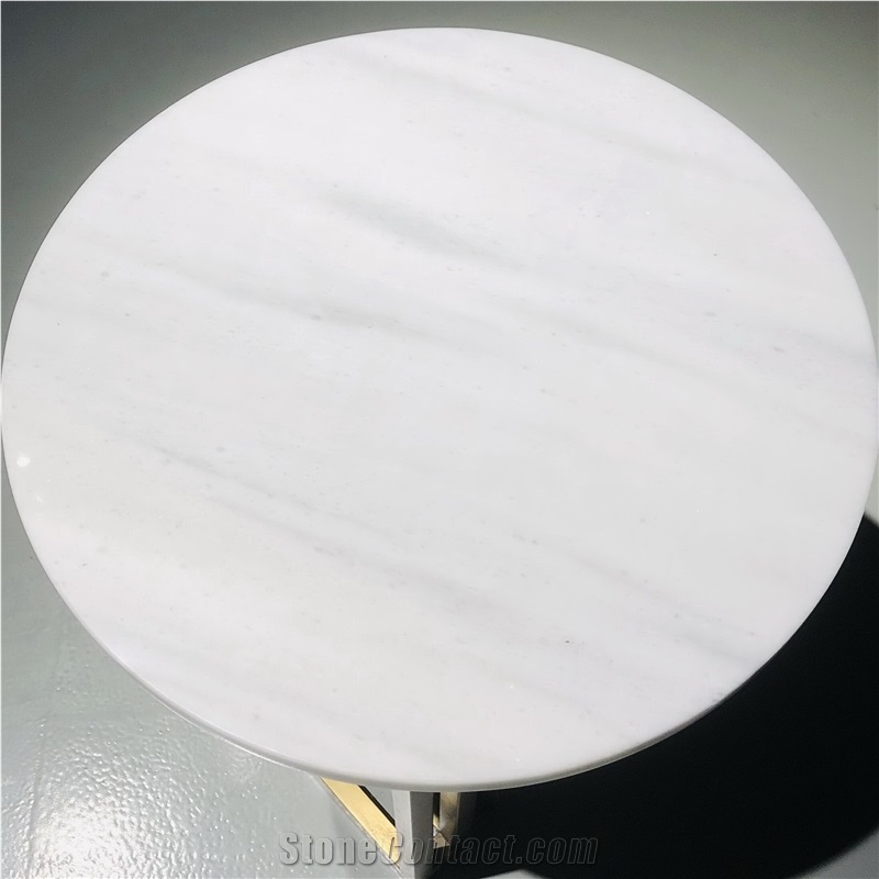 Marble White Round Table