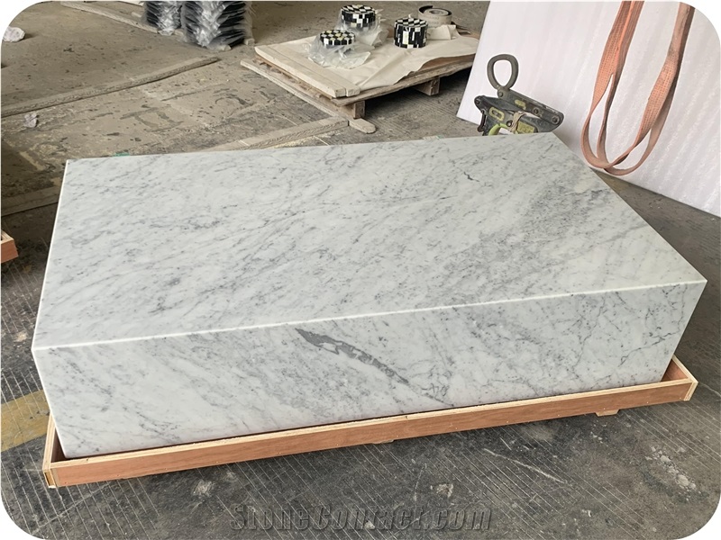 Carrara White Marble  Coffee Tables Custom Furniture