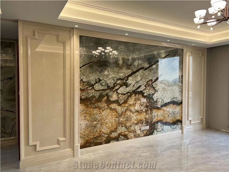 Brazil Shangri-La Granite Slab&Tiles For Wall Cladding