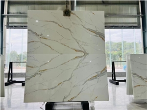 Calacatta Gold 3Th Nano Stone Bookmatch Slab