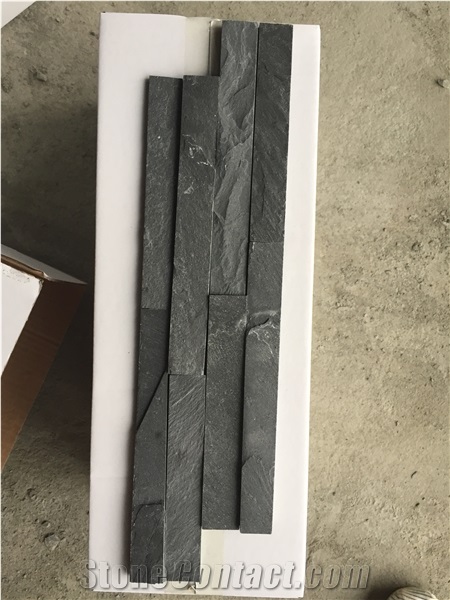 Hebei Black Wall Panel Z Shape Stone Veneer Cultured Stone