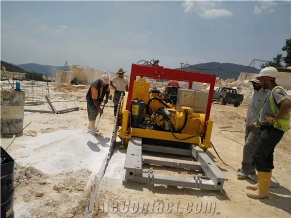 Rail Type Chain Saw Machine For Marble Quarries