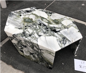 Custom White Beauty Marble Tabletops, Coffee Side Table