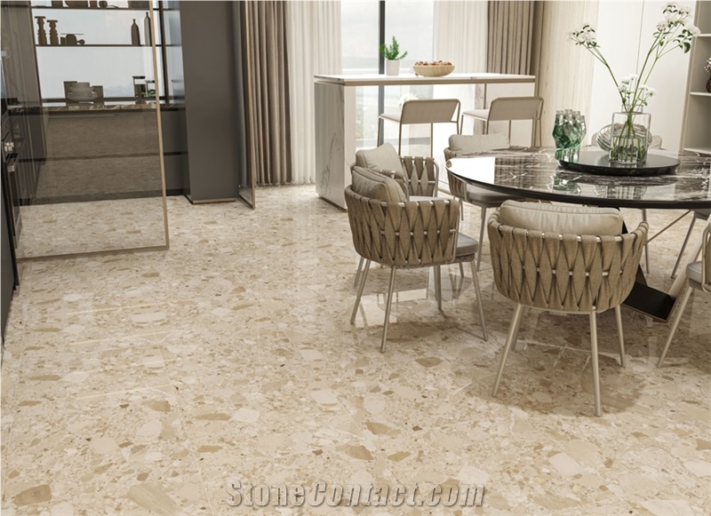Breggia Beige Marble Finished Product