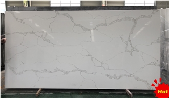 Premium Quality White Calacatta Marble Quartz Slabs