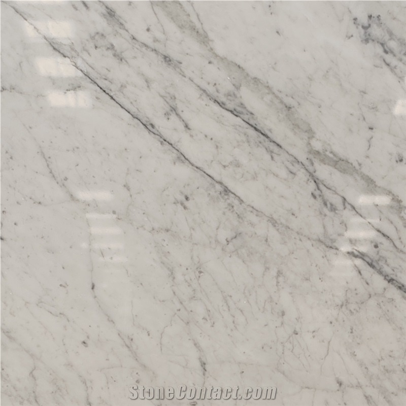 Bianco Carrara Polished White Marble Slabs