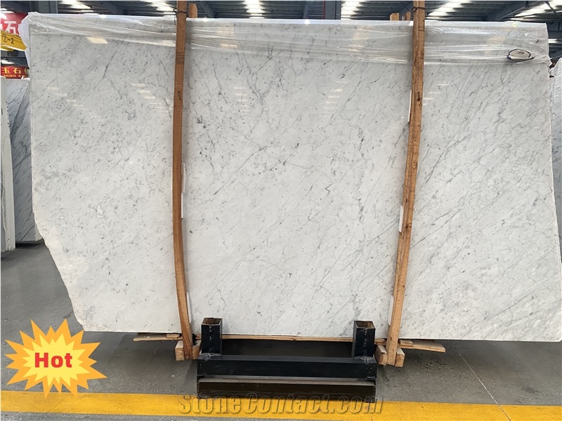 White Marble Slabs Italy Bianco Carrara Natural Stone