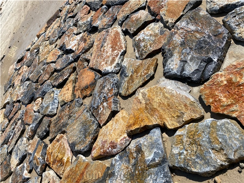 Outdoor Crazy Random Flooring Wall Stone Cladding Flagstone