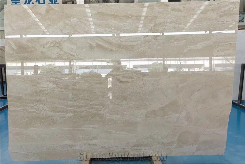 China Cream Cappucino Beige Marble Tiles Slab