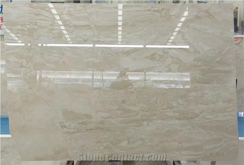 China Cream Cappucino Beige Marble Tiles Slab