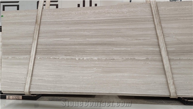 Wooden White Slabs Marble Tiles