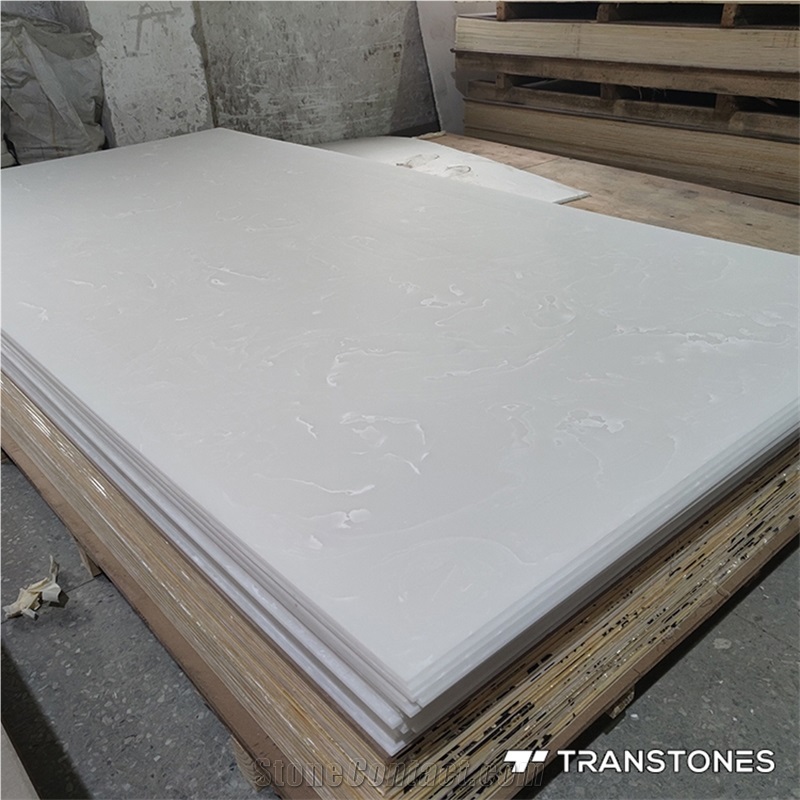 Translucent Stone Wall Panels Backlit White Alabaster Sheet