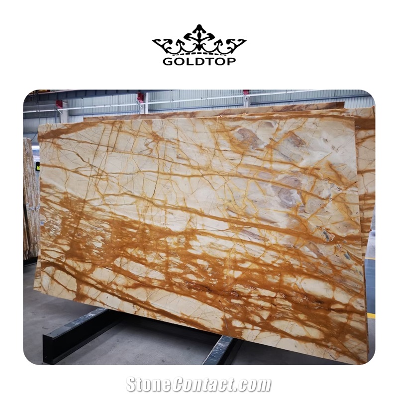 High Quality Giallo Siena Marble Slabs For Wall