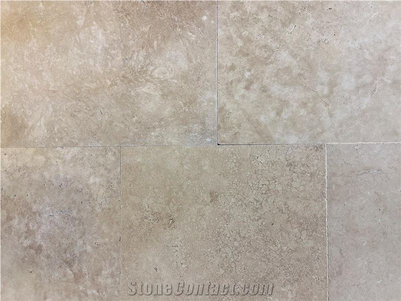 Honed Classic Beige Travertine Wall And Floor Tiles