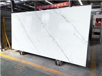 Artificial 3M Calacatta Engineered Quartz Stone Quartz Slabs