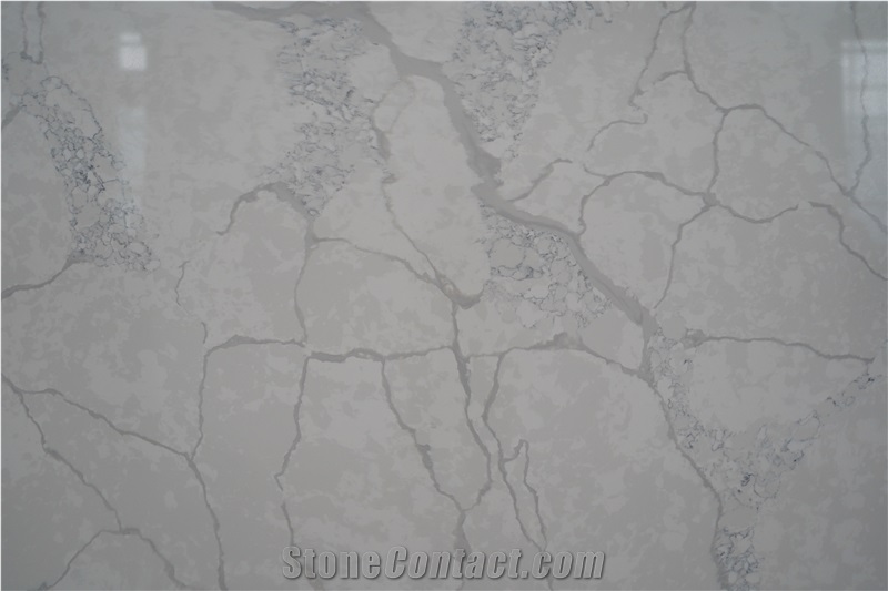 Honed Surface Quartz Calacatta Engineered Stone
