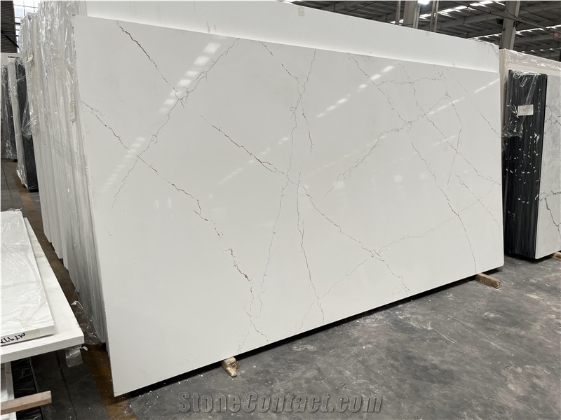 Horizon Calacatta White Engineered Stone Artificial Quartz