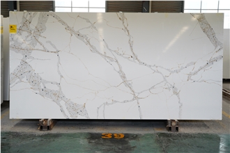Newest Design Of Quartz Calacatta  Artificial Calacatta