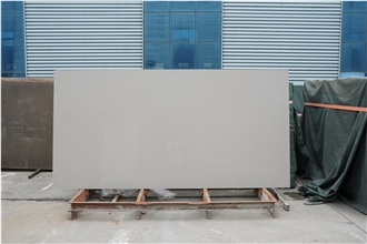 Pure Grey Quartz Stone Slabs Artificial Stone Slabs