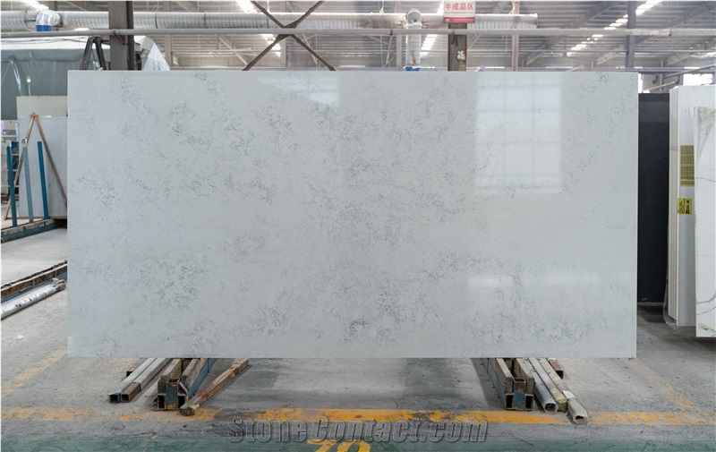 White Quartz Carrara Big Slabs Quartz Slabs