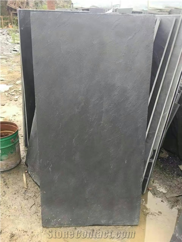 Jiangxi Black Slate Slab Tile Floor Tile