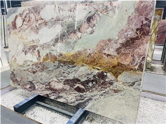 Les Quatre Saison Printemps Marble Slabs, Tiles