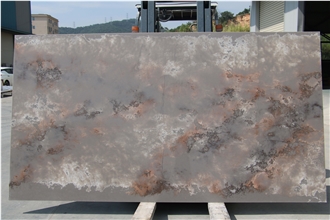 AQ0015 Artificial Quartz Slabs New Design Marble Look