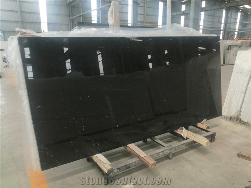 Black Marquina Marble Cut To Size Slab