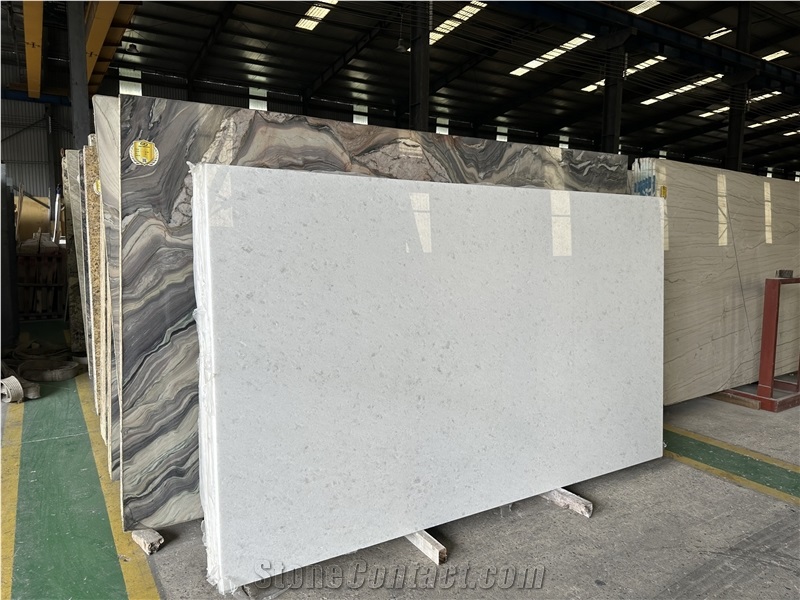 LUXURY WHITE CRYSTAL MARBLE BIG GRAINS Hot Products 2023
