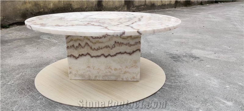 Marble Stands With Glass Top For Office Coffee Table