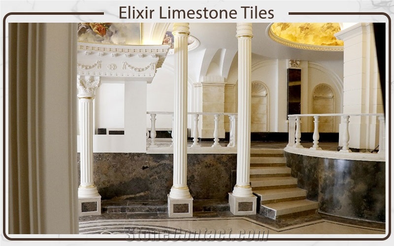 Elixir Limestone Tiles (Fossil / Flower)