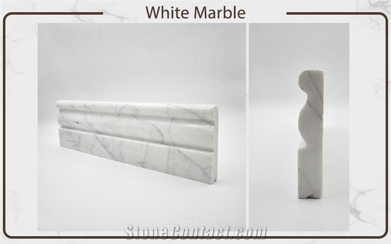 White Marble Tiles (With And Without Veins)