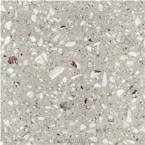 Fatiya Artificial Marble Aggregate Grey Design Wall Tile