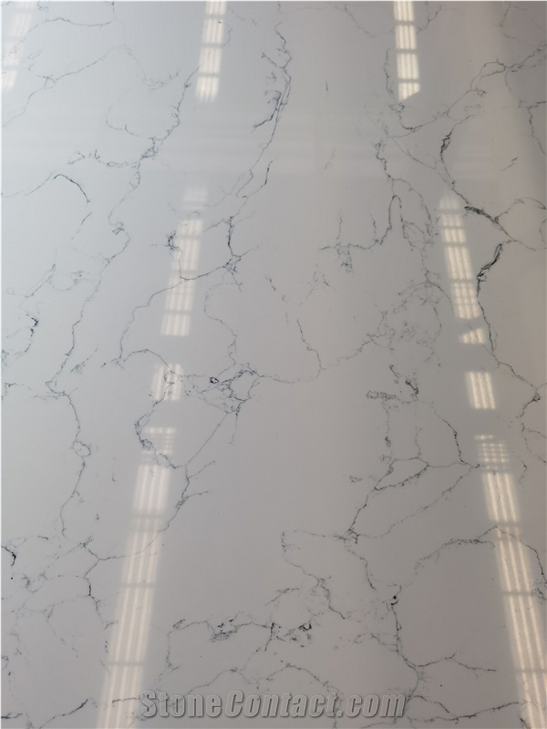 Fatiya Artificial Marble Flash White Interior Decoration