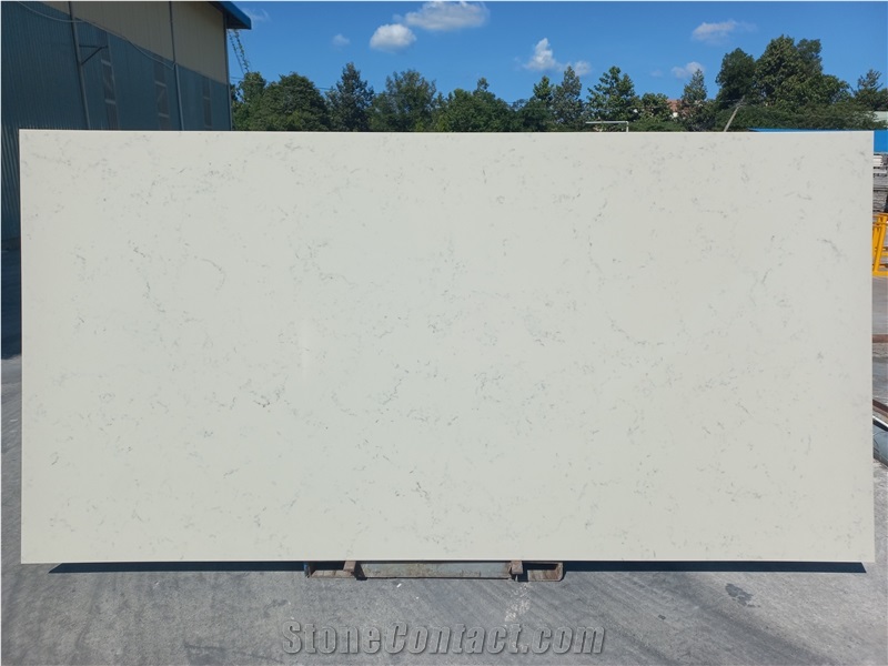 30 Mm Thickness Artificial Carrara Quartz Stone Slabs