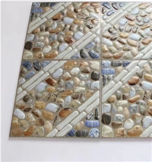GR011  Ceramic Tiles Stone Look Pebble Stone Style